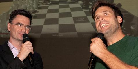 Loek van Wely en Nick Schilder. Foto: Frans Peeters